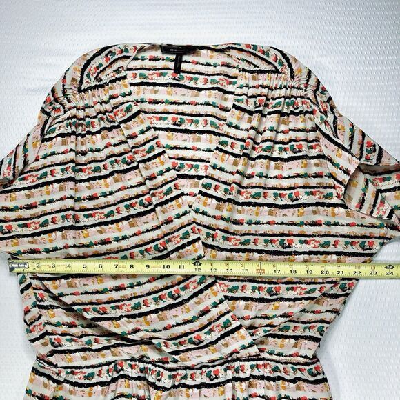 BCBGMaxazria Dress Womens L Multicolor Beachy Summer Lightweight Vacation-Ready - Picture 8 of 15